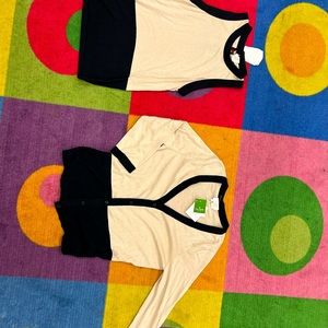 NEW Kate Spade 2 piece twin set cardigan and tank cami top shell M NWT